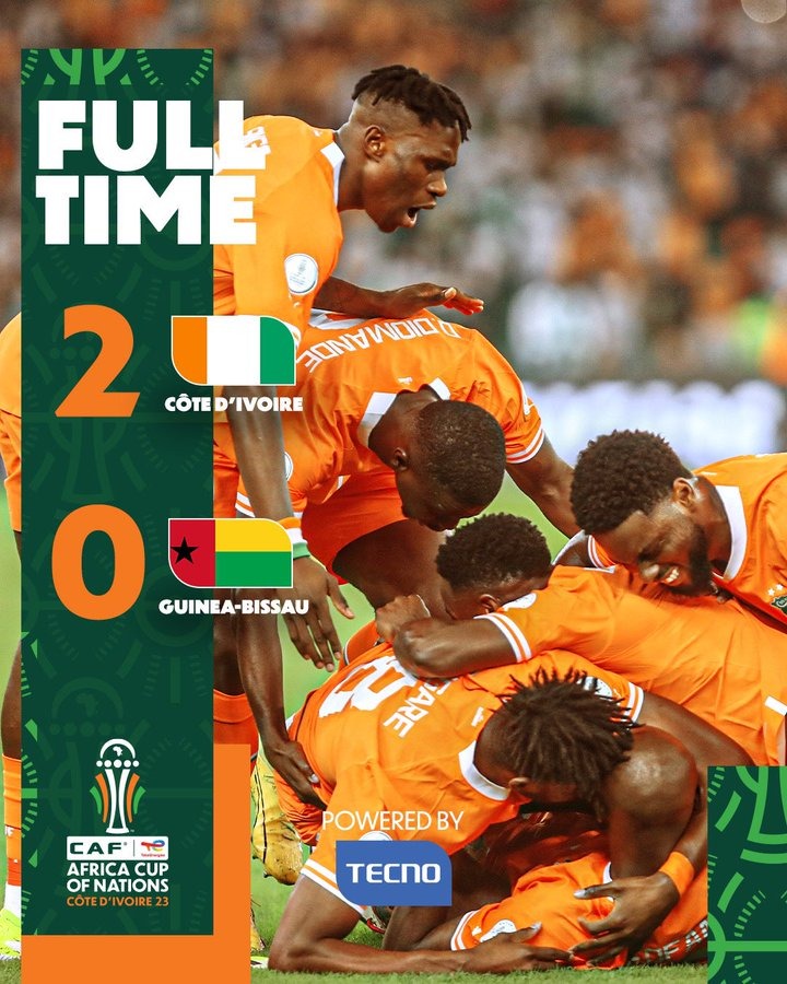 AFCON 2023: Cote D’Ivoire Defeat Guinea Bissau In Tournament’s Opener ...