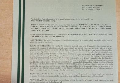 Monimitchelle Sports Facility Construction Company Secures Patent For Biodegradable Infill Technology