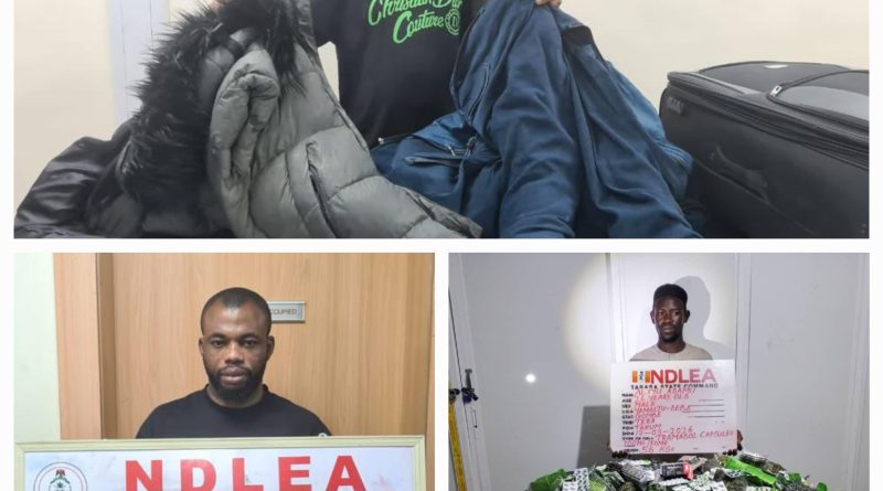 NDLEA Foils Drug Smuggling Attempts At Lagos Airport, Seizes Large Consignments Across Nigeria